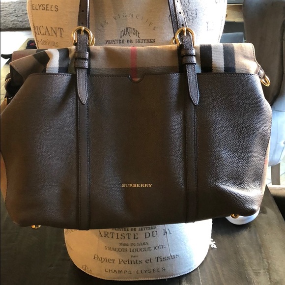 burberry plaid diaper bag